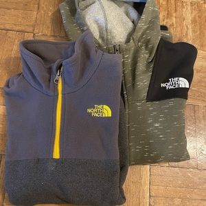 Two North Face pullovers